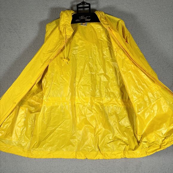 VNTG The Disney Catalog One Size Fits Most Yellow Rain Coat Packable MickeyMouse - Picture 12 of 14